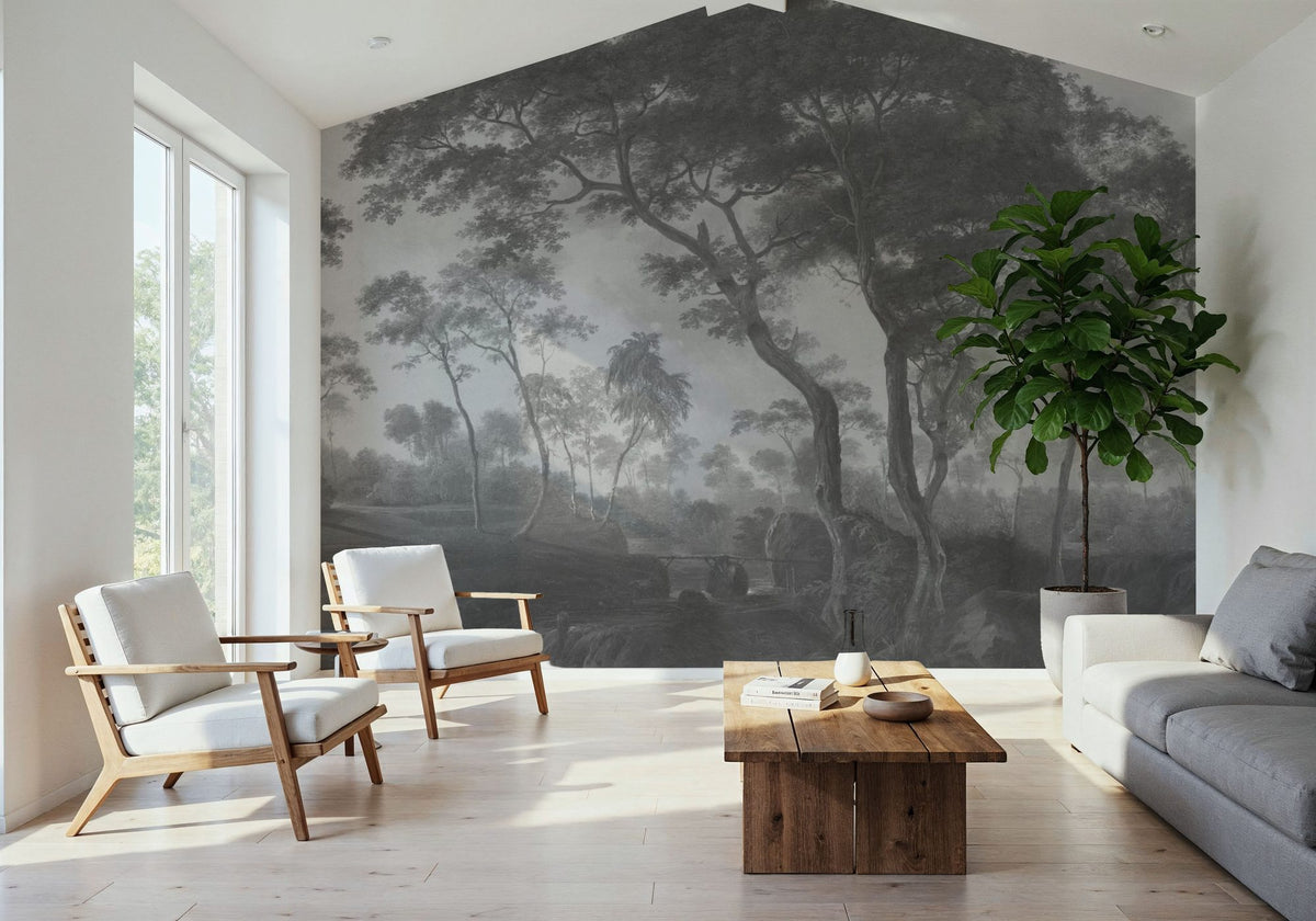 Woodland Brook, Stone Mural Wallpaper - room preview 03
