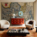 Old Map of the Neatherlands, 1570 Mural Wallpaper - room preview 03