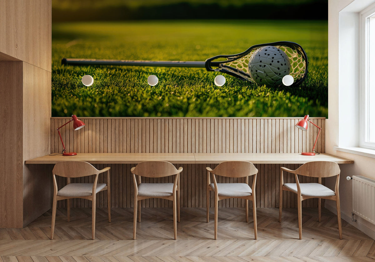Lacrosse Mural Wallpaper - room preview 03