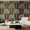 Elephant Ear Tree, Brown Mural Wallpaper - room preview 03