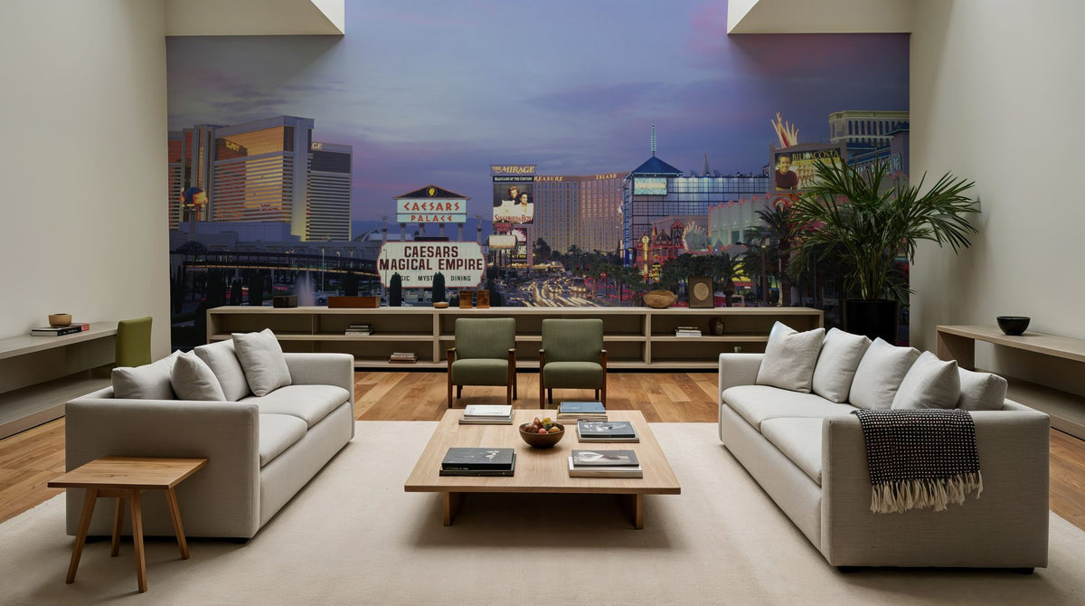 Neon Desert Twilight Mural Wallpaper - room preview 03