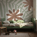 Fern and Flower Mural Wallpaper - room preview 03