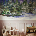 Winter Night Mural Wallpaper - room preview 03