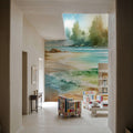 Sunlit Tropical Beach Mural Wallpaper - room preview 03