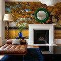 Golden Fall Tree Afternoon Mural Wallpaper - room preview 03