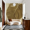 Monstera Leaf I Mural Wallpaper - room preview 03