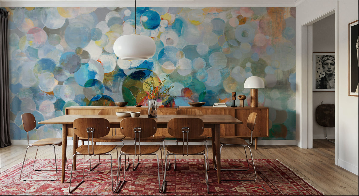 Dot Loop Mural Wallpaper - room preview 03