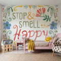 Wild Blooms IV Mural Wallpaper - room preview 03