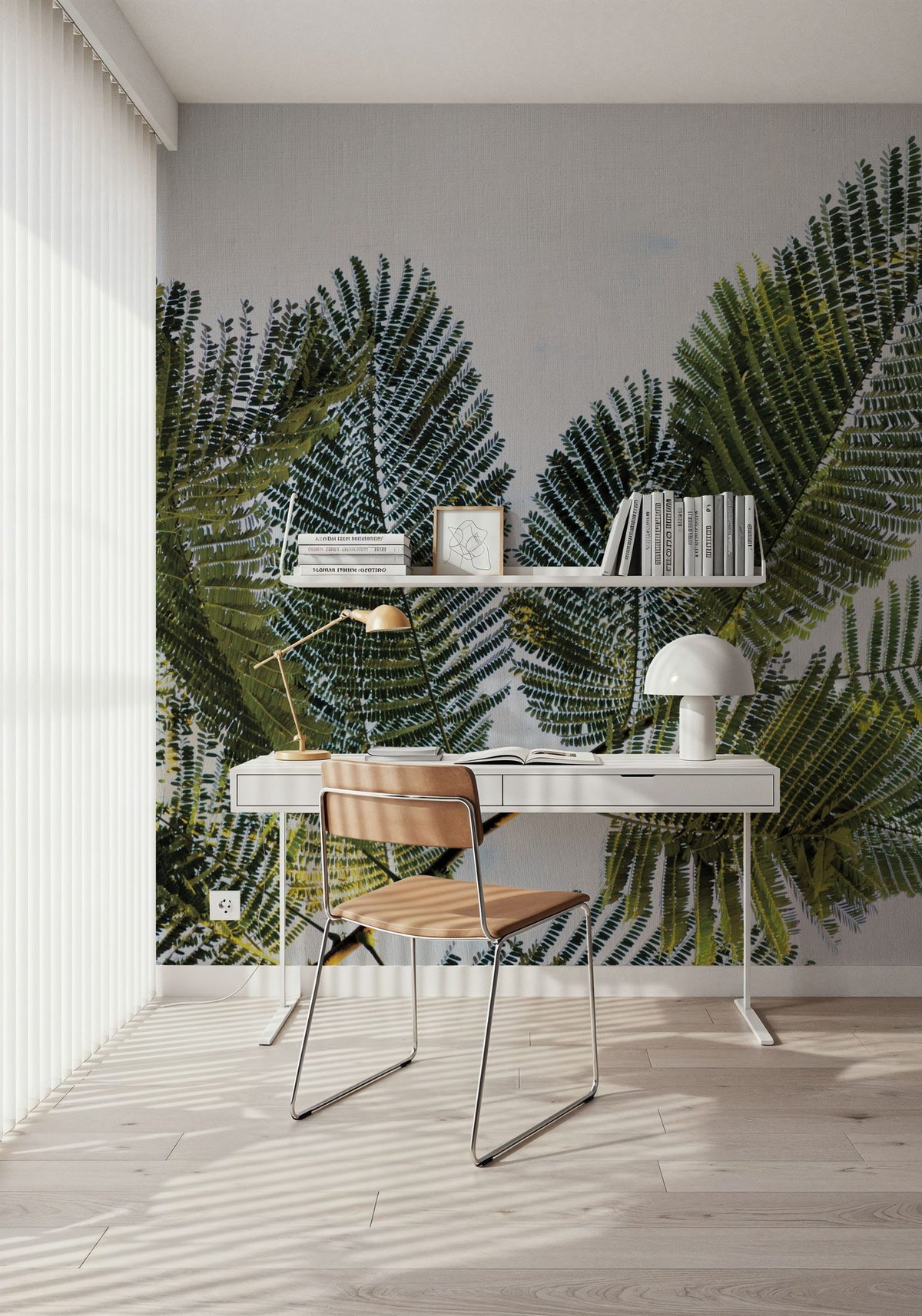 Palm Branch Mural Wallpaper - room preview 03