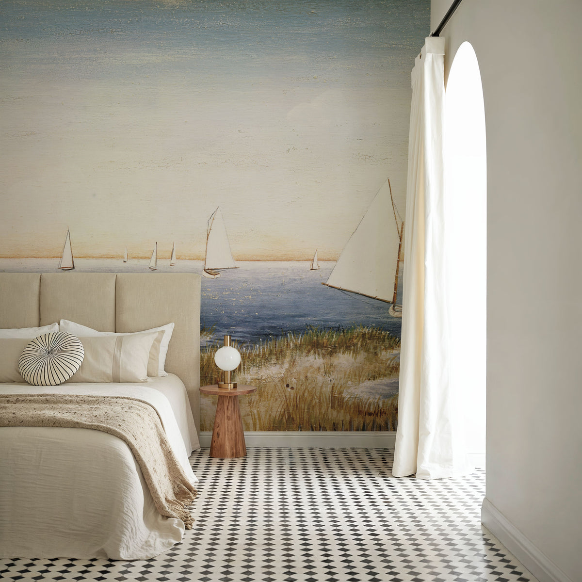 Harbor Sail Mural Wallpaper - room preview 03
