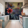 Peach Dahlias Mural Wallpaper - room preview 03