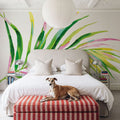 Colorful Tropical Leaf II Mural Wallpaper - room preview 03