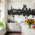 Winchester England Skyline Black & White Mural Wallpaper - room preview 03