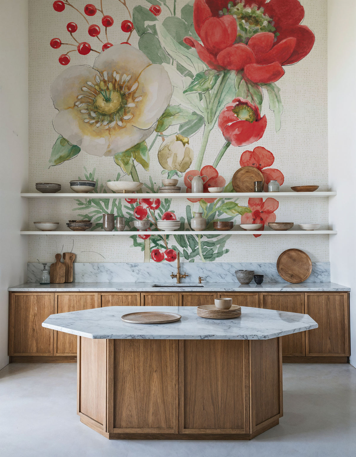 Holiday Traditions III Mural Wallpaper - room preview 03