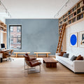 Stucco, Ice Blue Mural Wallpaper - room preview 03
