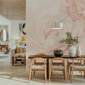 Transcendent Peony, Blush Pink Mural Wallpaper - room preview 03
