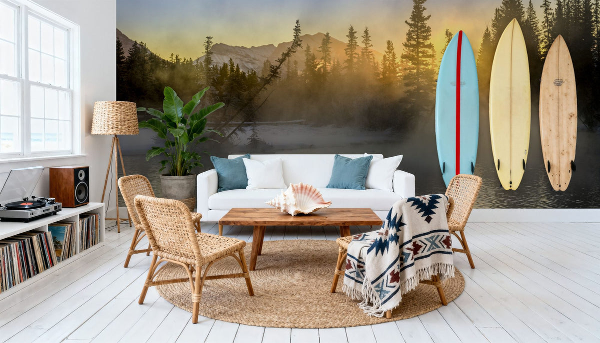 Policemans Creek and Pigeon Mountain Mural Wallpaper - room preview 03