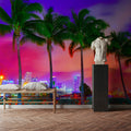 Miami Palm Sunset Mural Wallpaper - room preview 03