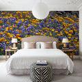 Poppy and Lupine Meadow Mural Wallpaper - room preview 03