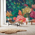 Floral Drama VII Mural Wallpaper - room preview 03