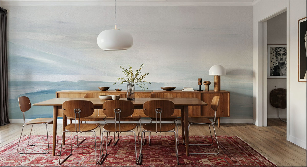 Dreamy Seascape Blue Mural Wallpaper - room preview 03