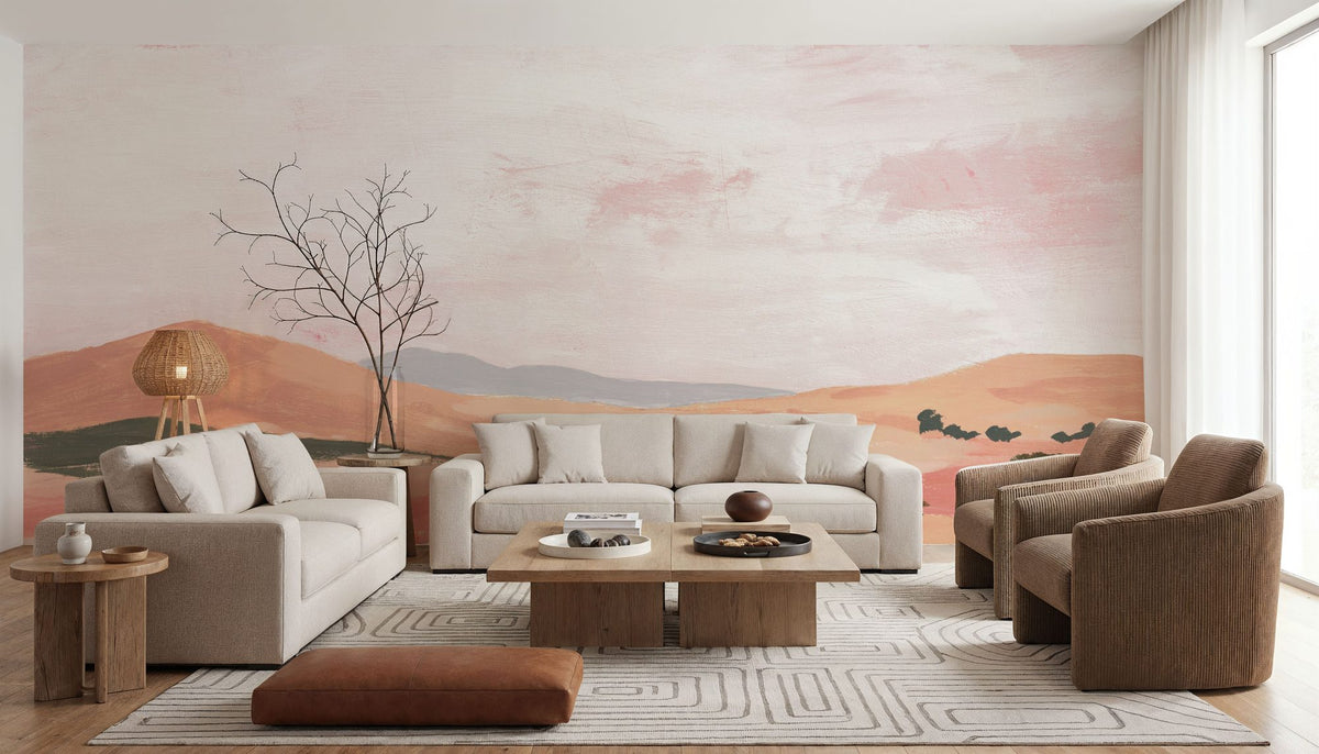Desert Floor Neutral Mural Wallpaper - room preview 03