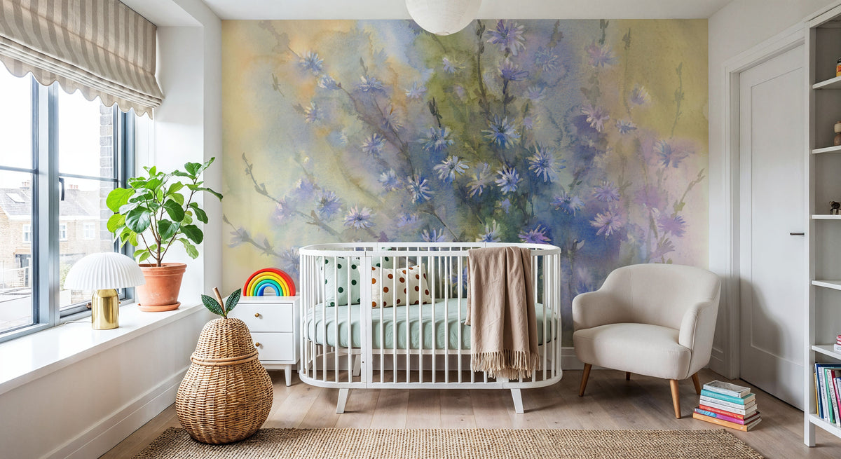 Wildflower Whisper Mural Wallpaper - room preview 03