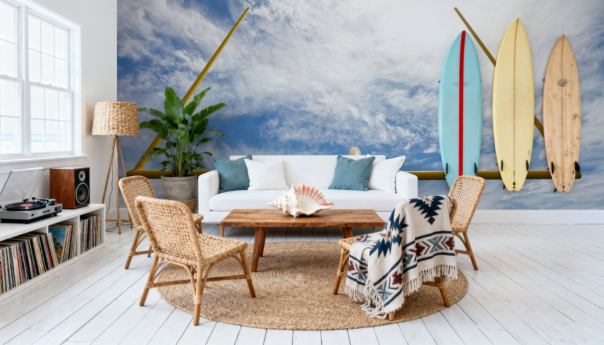 Field Goal Mural Wallpaper - room preview 04