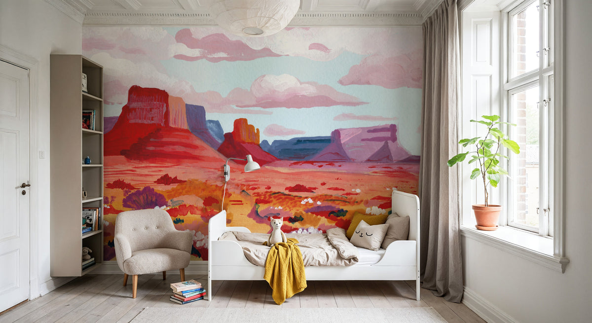 Desert in Bloom Mural Wallpaper - room preview 03