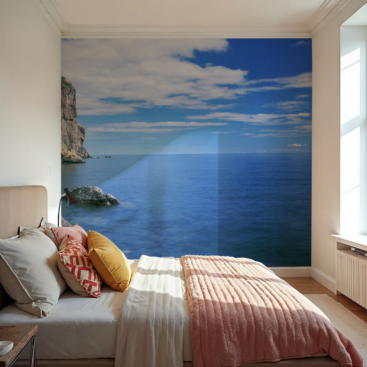 Lakeside Lighthouse Haven Mural Wallpaper - room preview 03