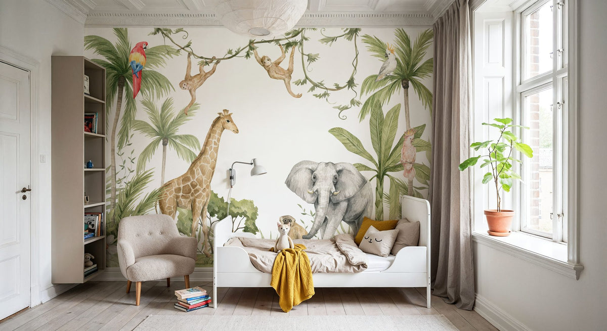 Mighty Jungle Mural Wallpaper - room preview 03