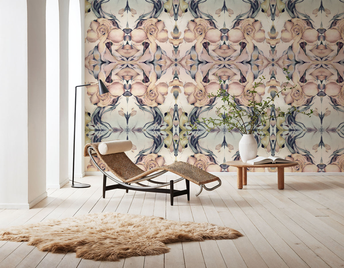 Flower Obsession Mural Wallpaper - room preview 03