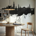 Sevilla Skyline Black & White Mural Wallpaper - room preview 03