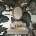 Ribbed Palm Fronds Mural Wallpaper - room preview 03