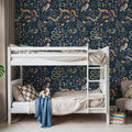 Fantasy Forest - Midnight Blue Mural Wallpaper - room preview 03