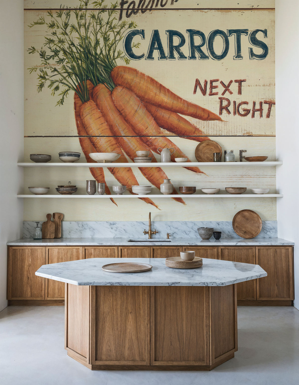 Farm Fresh Carrots Mural Wallpaper - room preview 03