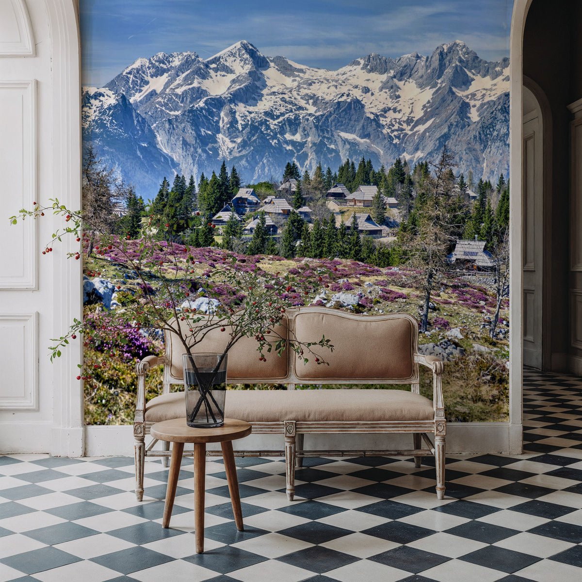 Alpine Serenity Mural Wallpaper - room preview 03