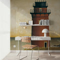 Harbor View Mural Wallpaper - Warm Tone - room preview 03