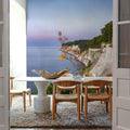 Chalk Cliffs Mural Wallpaper - Neutral Tone - room preview 03