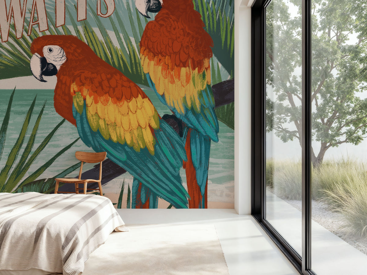 Welcome to Paradise V Mural Wallpaper - room preview 03