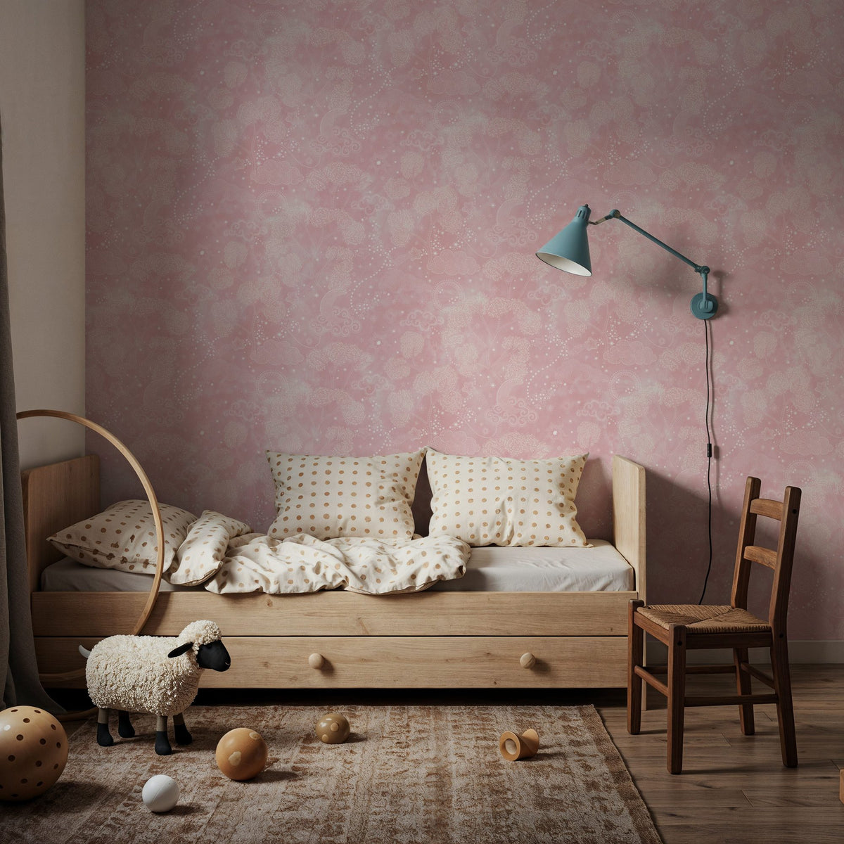 Moonlit Sky Petite, Ballet Slippers Mural Wallpaper - room preview 03