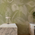 Secret Leaves Mural Wallpaper - Warm Tone - room preview 03