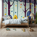 Fantasy Forest Winter Mural Wallpaper - room preview 03