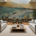 Flowers Along the Path Mural Wallpaper - room preview 03