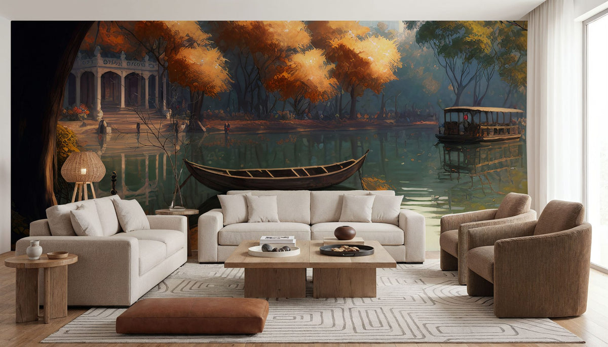 Silent Lake Mural Wallpaper - room preview 03