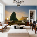 Sea Stacks in Pacific Ocean Mural Wallpaper - room preview 03