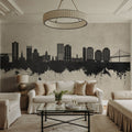 Halifax Canada Skyline Concrete Mural Wallpaper - room preview 03