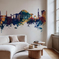 Lilongwe Malawi Skyline Blue & Bronze Mural Wallpaper - room preview 03