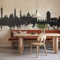 Zaragoza Spain Skyline Concrete Mural Wallpaper - room preview 03