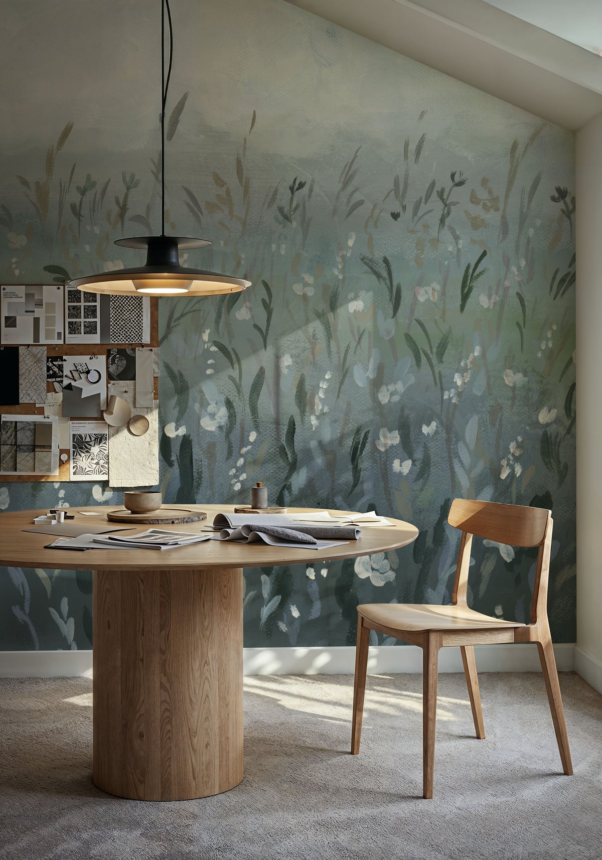 Misty Meadow Mural Wallpaper - room preview 03
